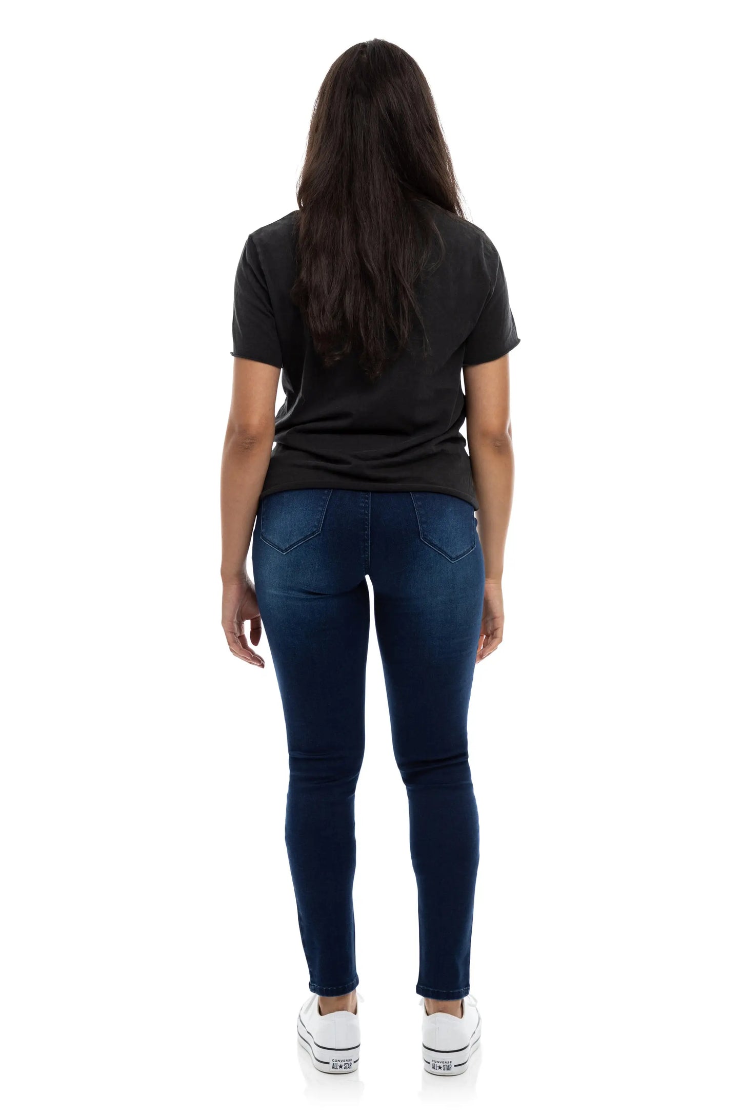 Maternity 32" Butter Skinny W/ Bellyband In White